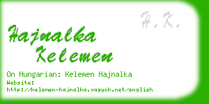 hajnalka kelemen business card